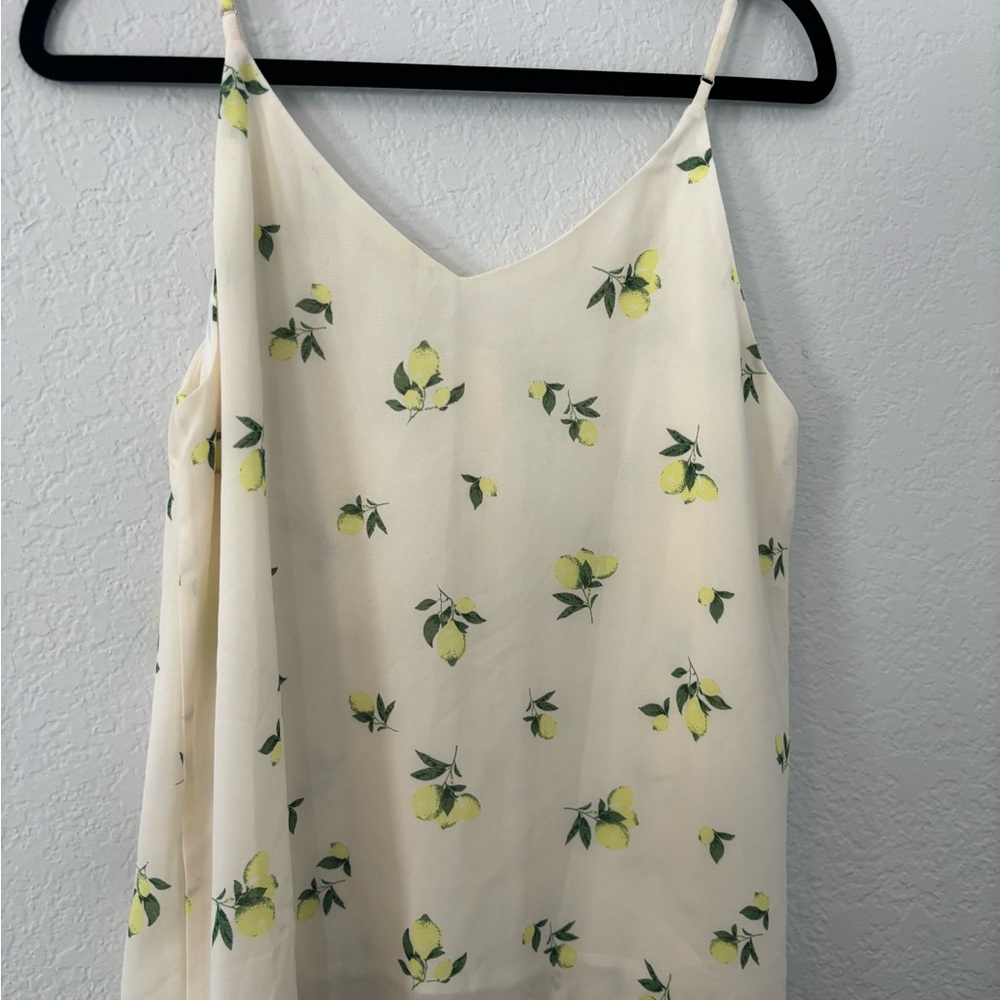Sophie Rue Cream Lemon Buttoned Sleeveless Camisole - Picture 6 of 6